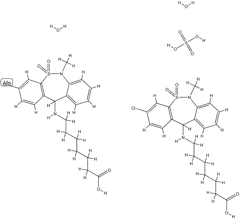 Tianeptine hemisulfate monohydrate (THM)